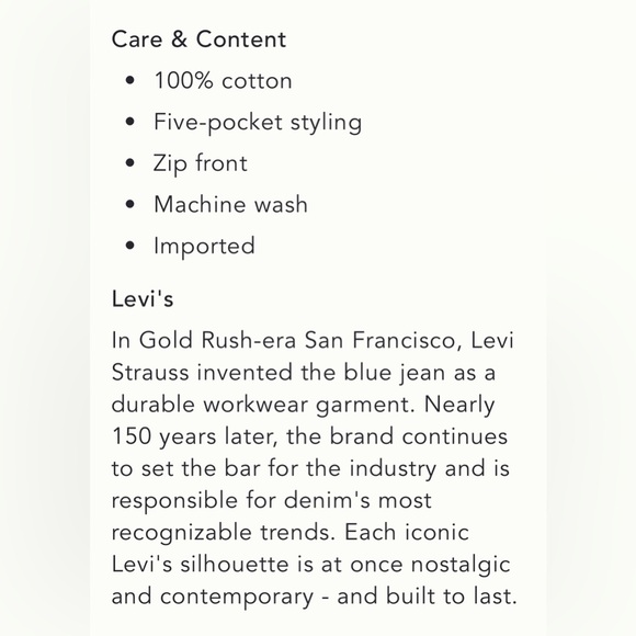 Levi’s 501 button fly denim shorts - Picture 5 of 5